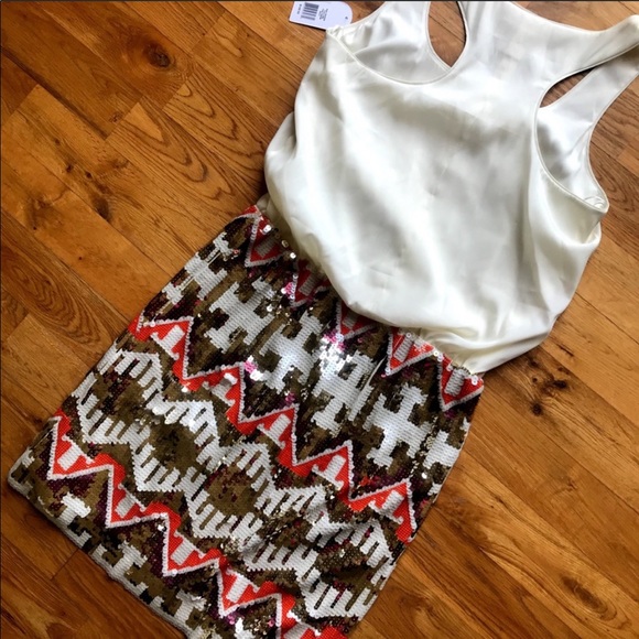 Jessica Simpson Racerback Sequin Dress - Picture 3 of 9